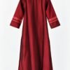 maroon embroidered kurta set 3