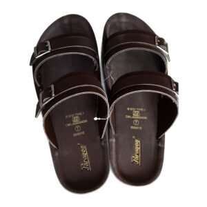 Paragon men brown buckle sandal 650010