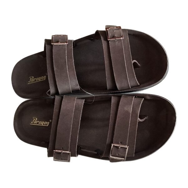Paragon men brown buckle sandal 650010